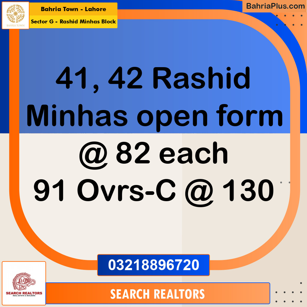 10 Marla Residential Plot for Sale in Sector G - Rashid Minhas Block -  Bahria Town, Lahore - (BP-333453)