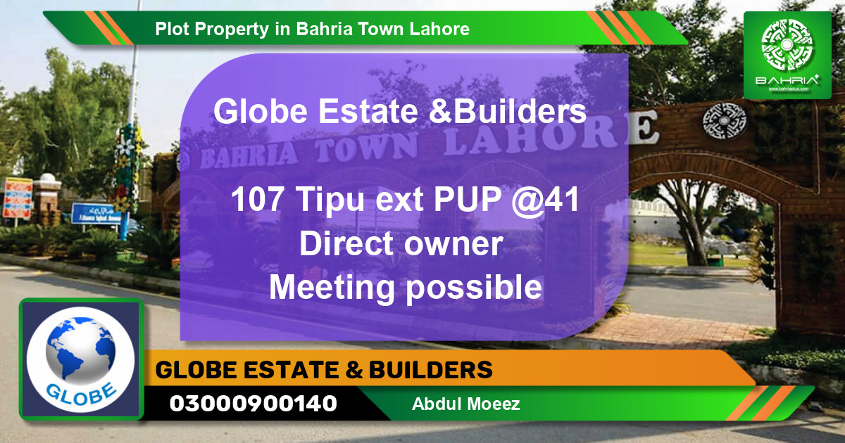 Residential Plot for Sale in Bahria Town, Lahore - (BP-33364)