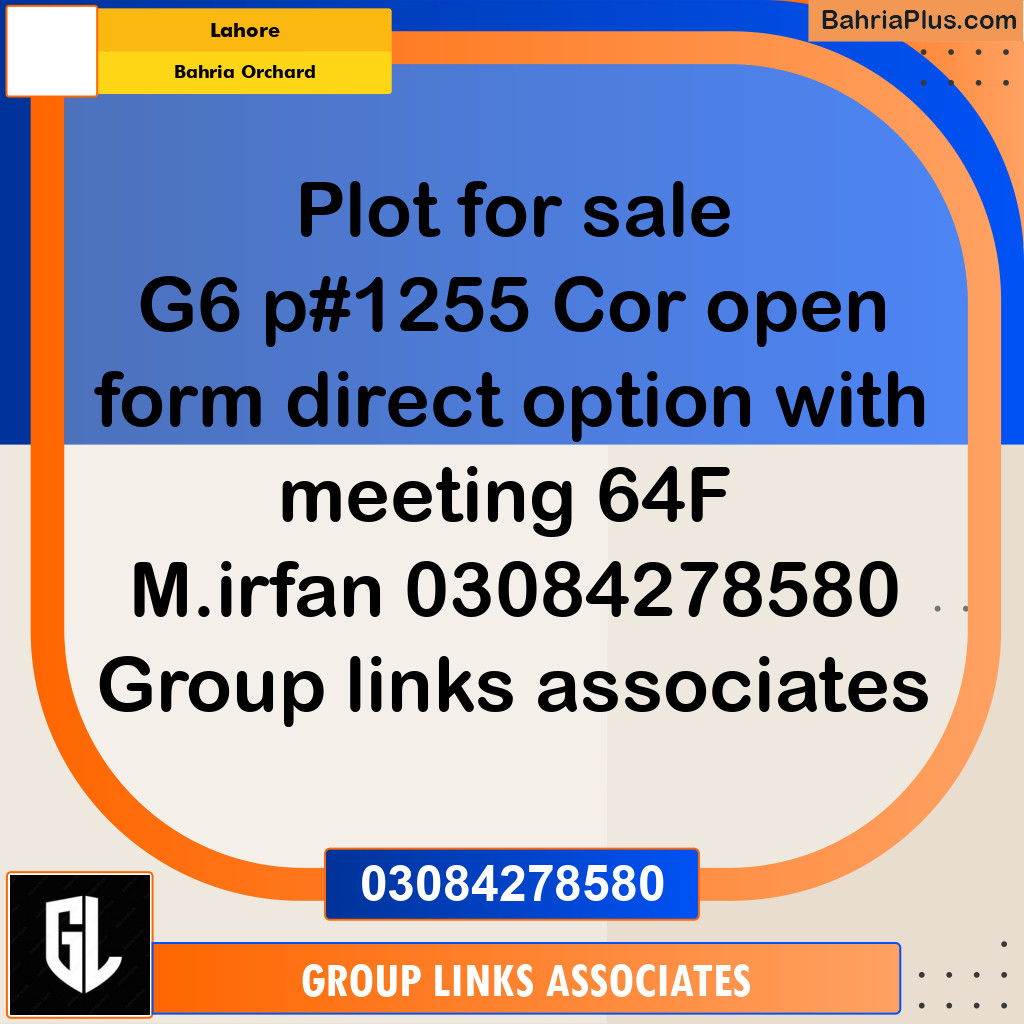 Residential Plot for Sale in Bahria Orchard, Lahore - (BP-333721)