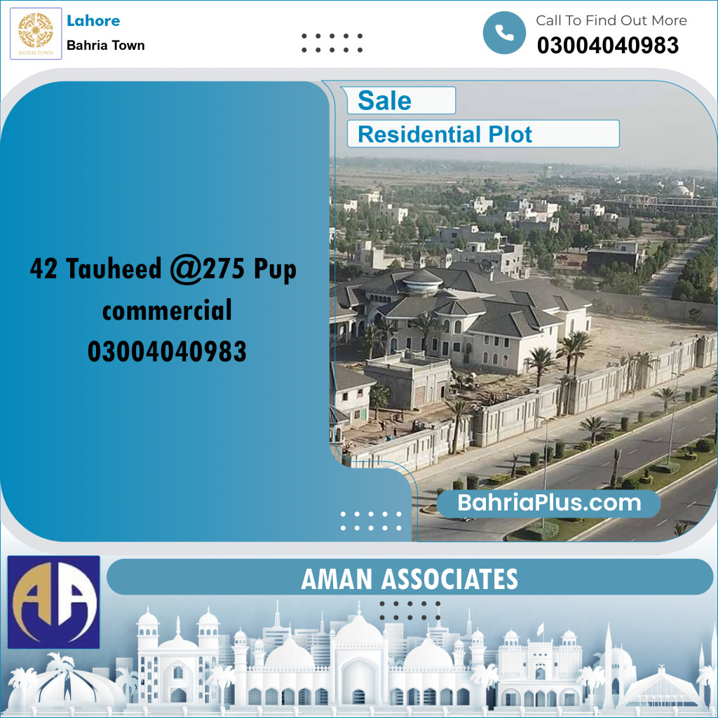 Residential Plot for Sale in Bahria Town, Lahore - (BP-333739)