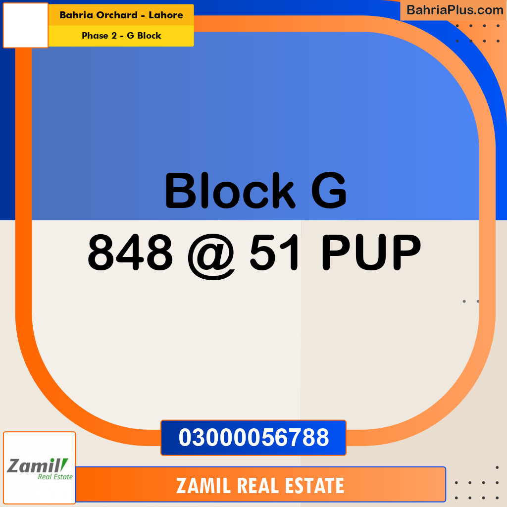 5 Marla Residential Plot for Sale in Phase 2 - G Block -  Bahria Orchard, Lahore - (BP-333988)