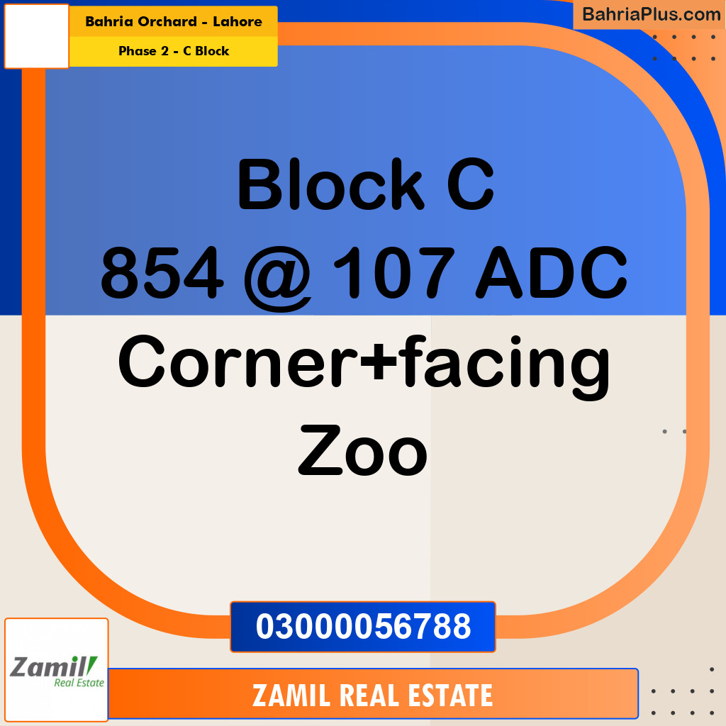 8 Marla Residential Plot for Sale in Phase 2 - C Block -  Bahria Orchard, Lahore - (BP-333989)