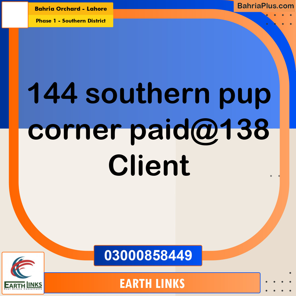 10 Marla Residential Plot for Sale in Phase 1 - Southern District -  Bahria Orchard, Lahore - (BP-334206)