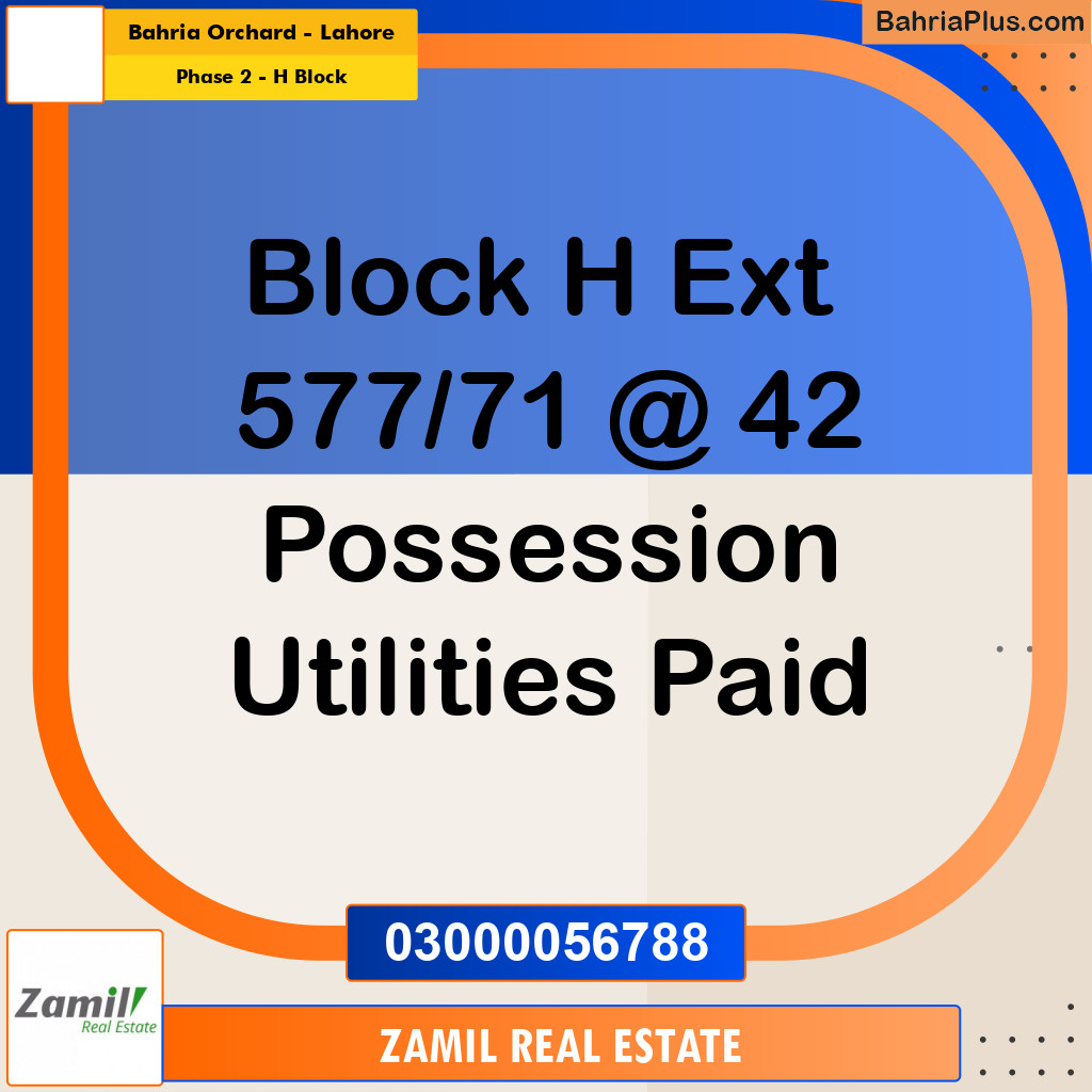 5 Marla Residential Plot for Sale in Phase 2 - H Block -  Bahria Orchard, Lahore - (BP-334270)