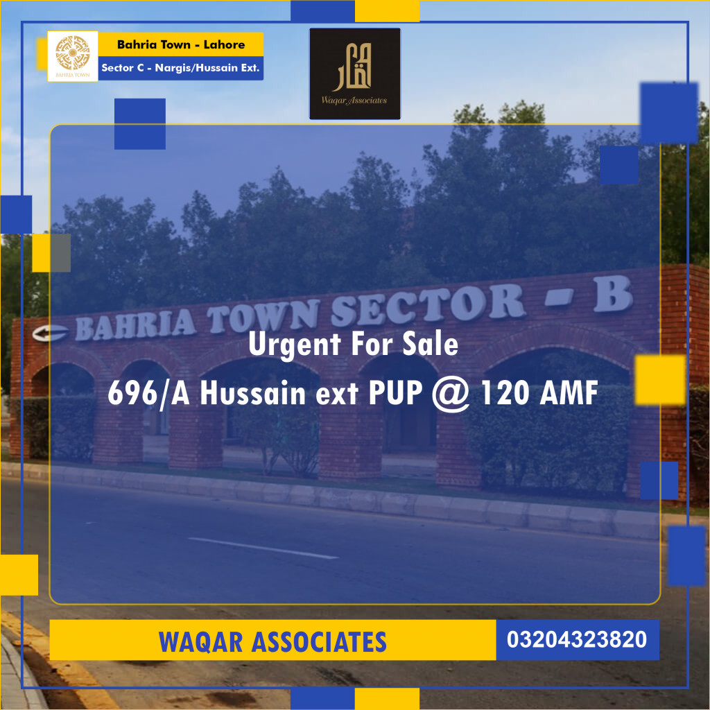 10 Marla Residential Plot for Sale in Sector C - Nargis/Hussain Ext. -  Bahria Town, Lahore - (BP-334282)