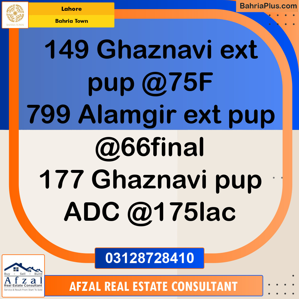 Residential Plot for Sale in Bahria Town, Lahore - (BP-334364)