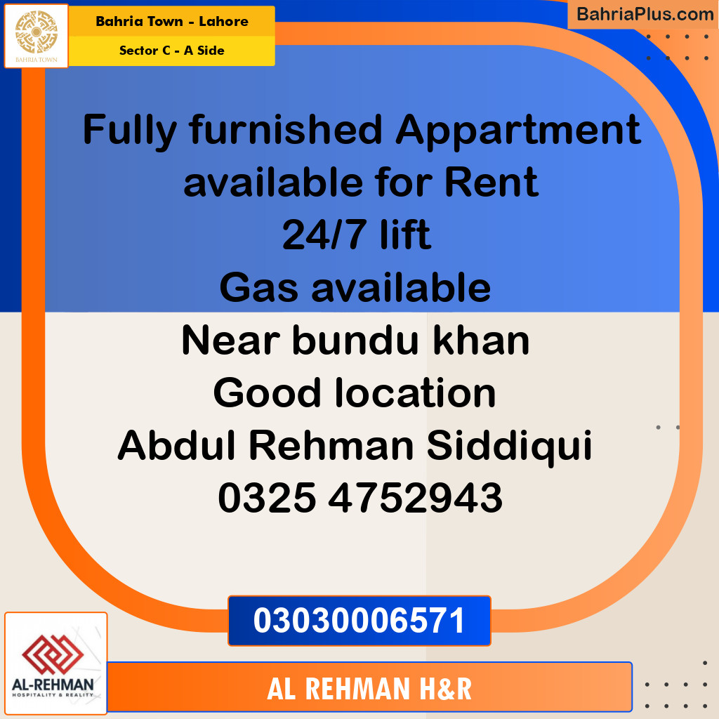 500 Sq. Ft. Residential Plot for Sale in Sector C - A Side -  Bahria Town, Lahore - (BP-334410)