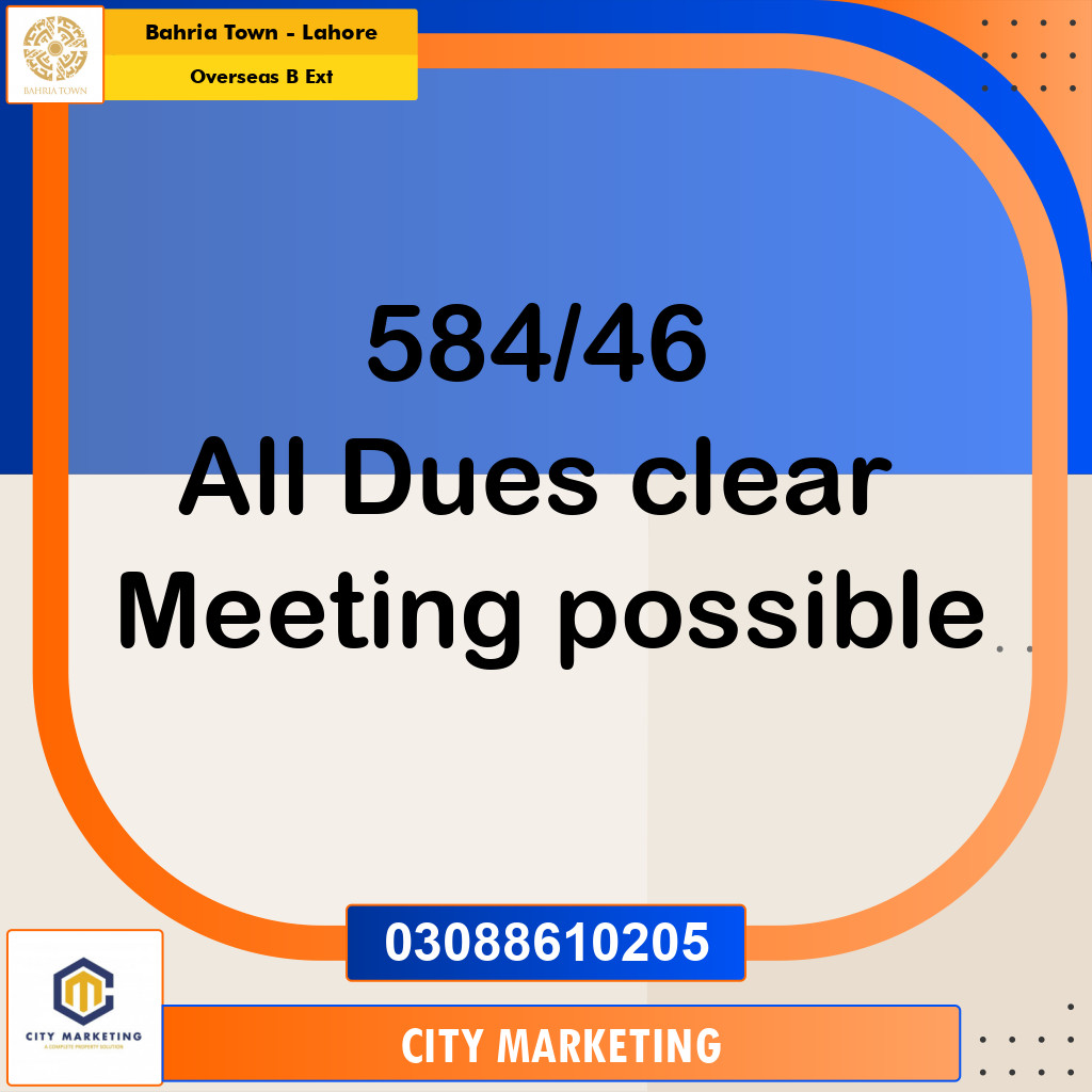 10 Marla Residential Plot for Sale in Overseas B Ext -  Bahria Town, Lahore - (BP-334452)