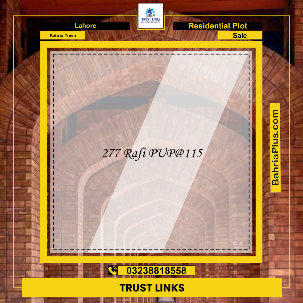 Residential Plot for Sale in Bahria Town, Lahore - (BP-334519)
