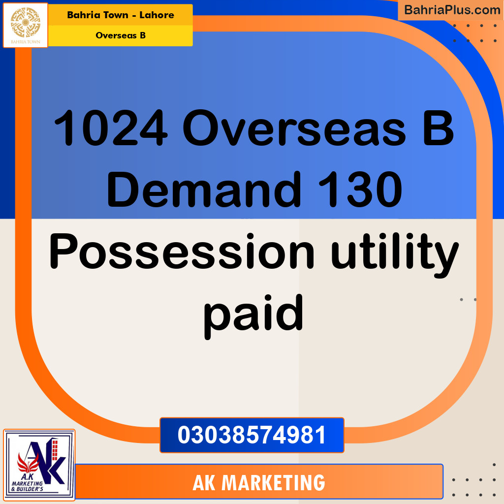 10 Marla Residential Plot for Sale in Overseas B -  Bahria Town, Lahore - (BP-334531)