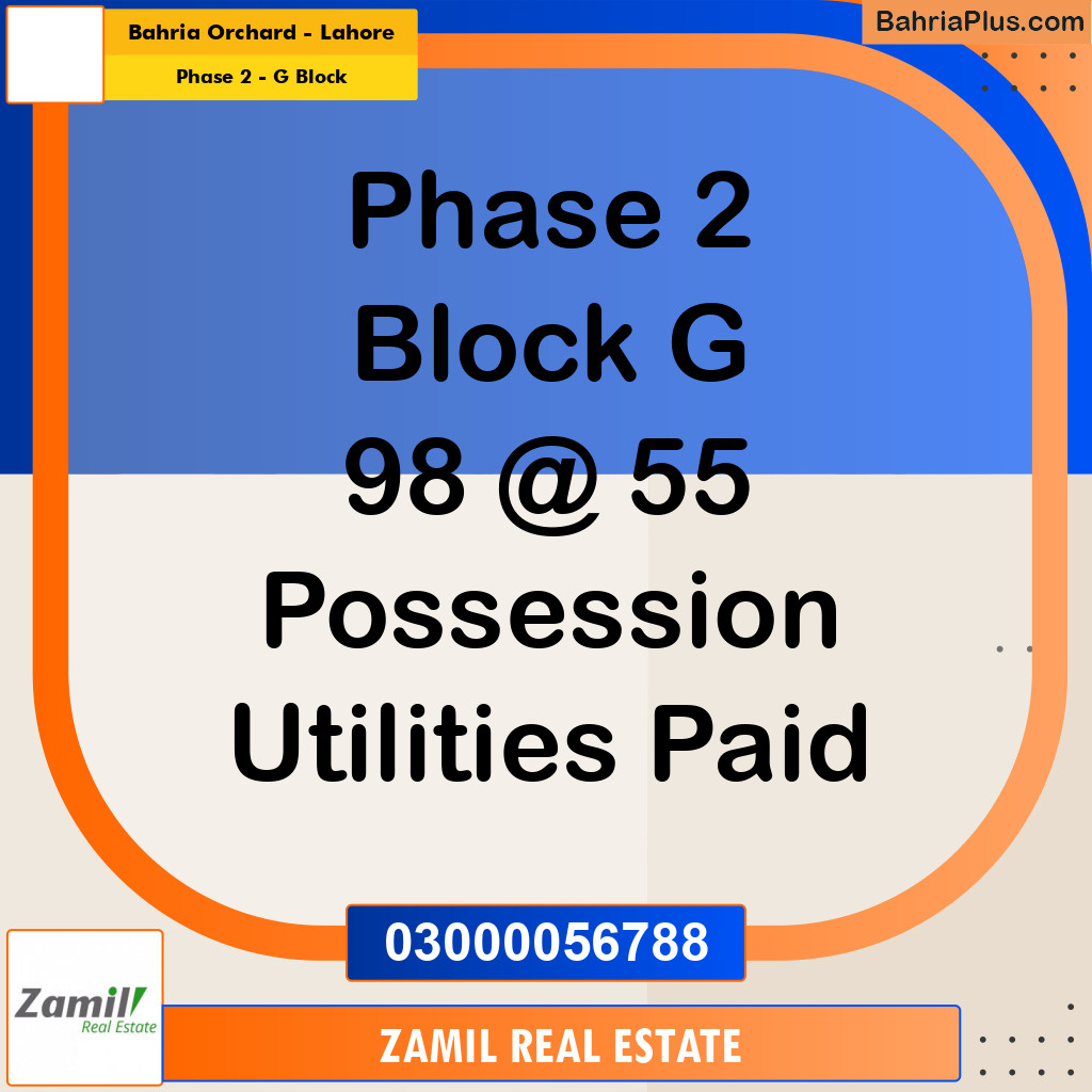 5 Marla Residential Plot for Sale in Phase 2 - G Block -  Bahria Orchard, Lahore - (BP-334659)