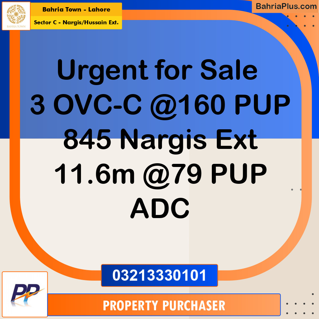 12 Marla Residential Plot for Sale in Sector C - Nargis/Hussain Ext. -  Bahria Town, Lahore - (BP-334679)