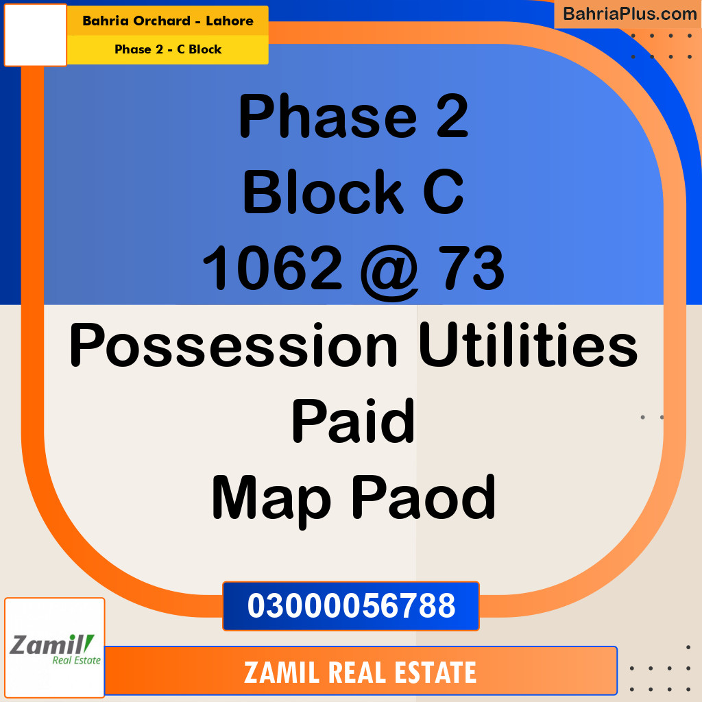 8 Marla Residential Plot for Sale in Phase 2 - C Block -  Bahria Orchard, Lahore - (BP-334701)