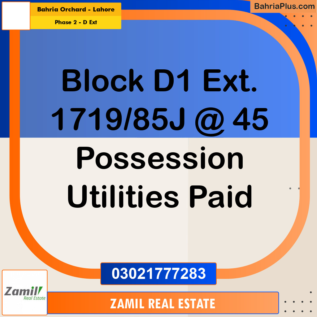 5 Marla Residential Plot for Sale in Phase 2 - D Ext -  Bahria Orchard, Lahore - (BP-334832)