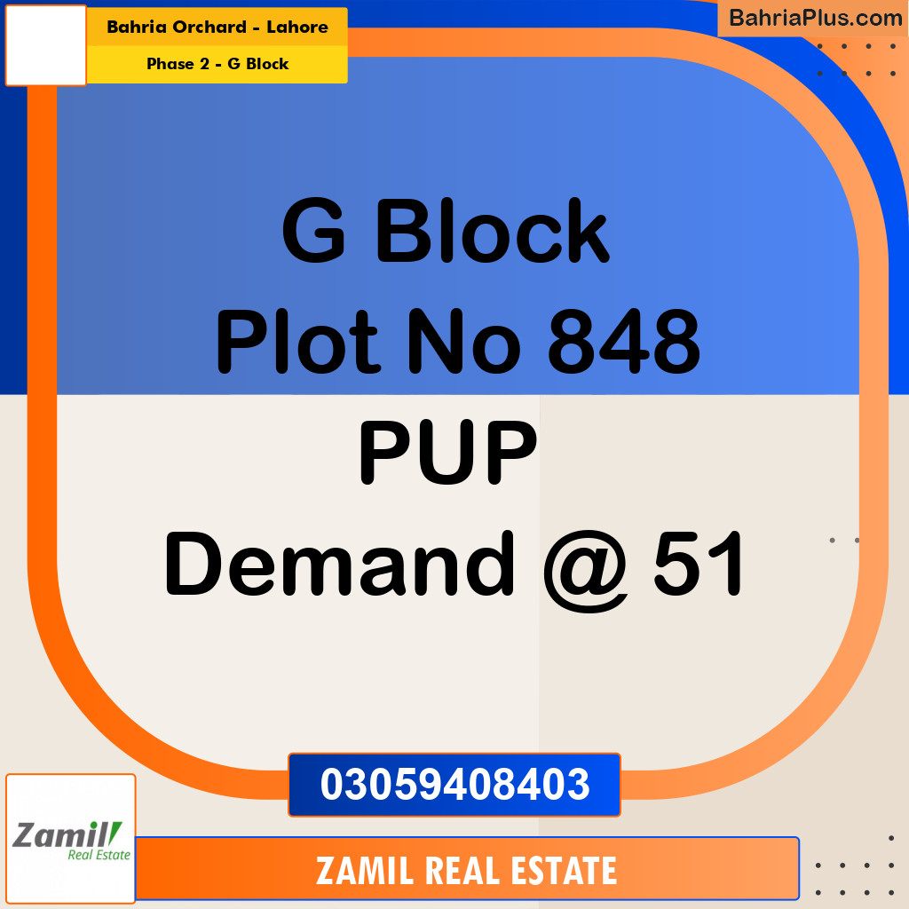 5 Marla Residential Plot for Sale in Phase 2 - G Block -  Bahria Orchard, Lahore - (BP-334883)