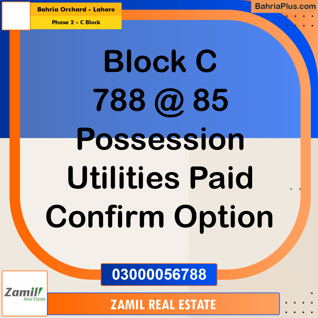 8 Marla Residential Plot for Sale in Phase 2 - C Block -  Bahria Orchard, Lahore - (BP-335140)