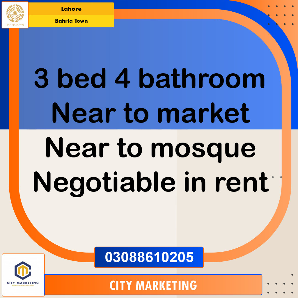 5 Marla Residential House for Rent in Bahria Town, Lahore - (BP-335258)