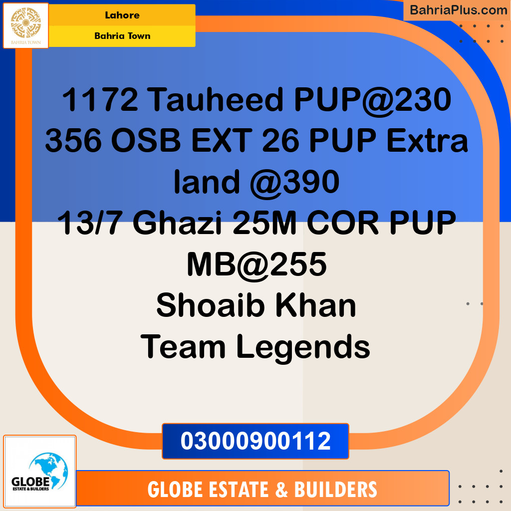 1 Kanal Residential Plot for Sale in Bahria Town, Lahore - (BP-335491)