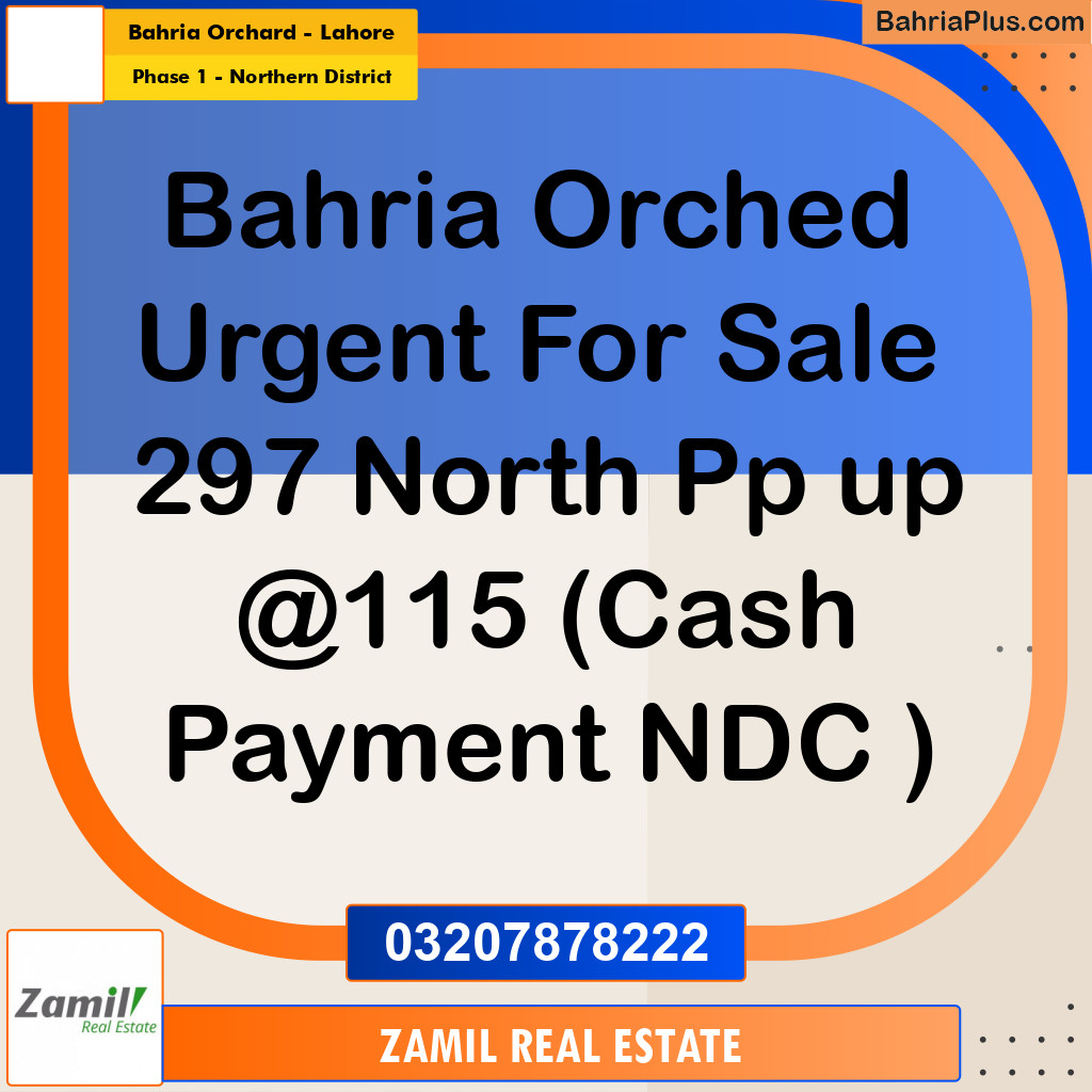 10 Marla Residential Plot for Sale in Phase 1 - Northern District -  Bahria Orchard, Lahore - (BP-335798)