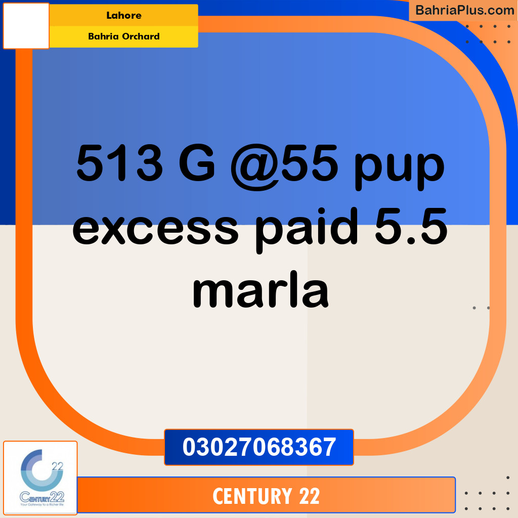 Residential Plot for Sale in Bahria Orchard, Lahore - (BP-335846)