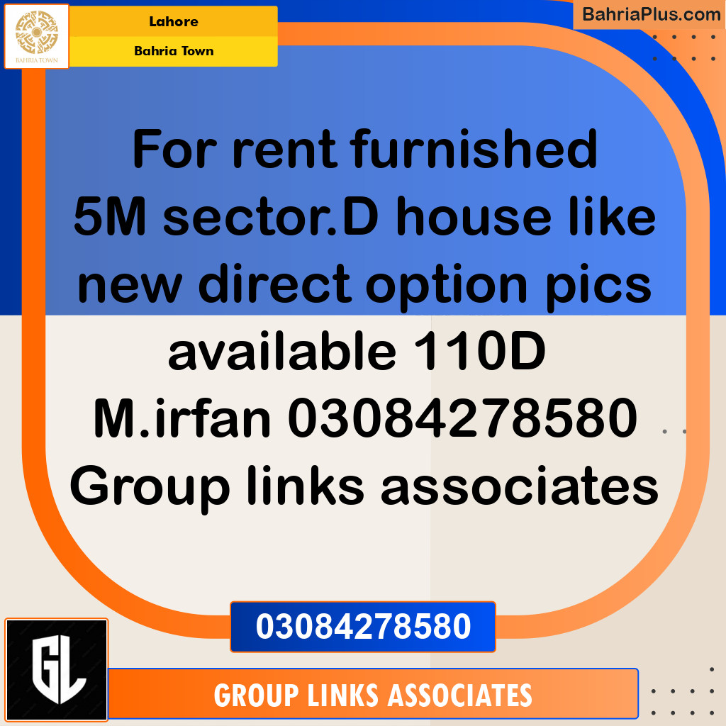 Residential House for Rent in Bahria Town, Lahore - (BP-335852)
