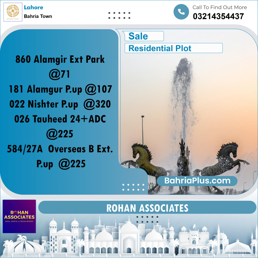 5 Marla Residential Plot for Sale in Bahria Town, Lahore - (BP-336203)