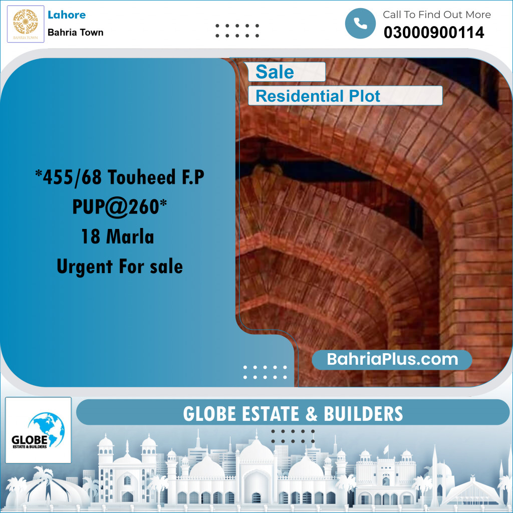 Residential Plot for Sale in Bahria Town, Lahore - (BP-336309)