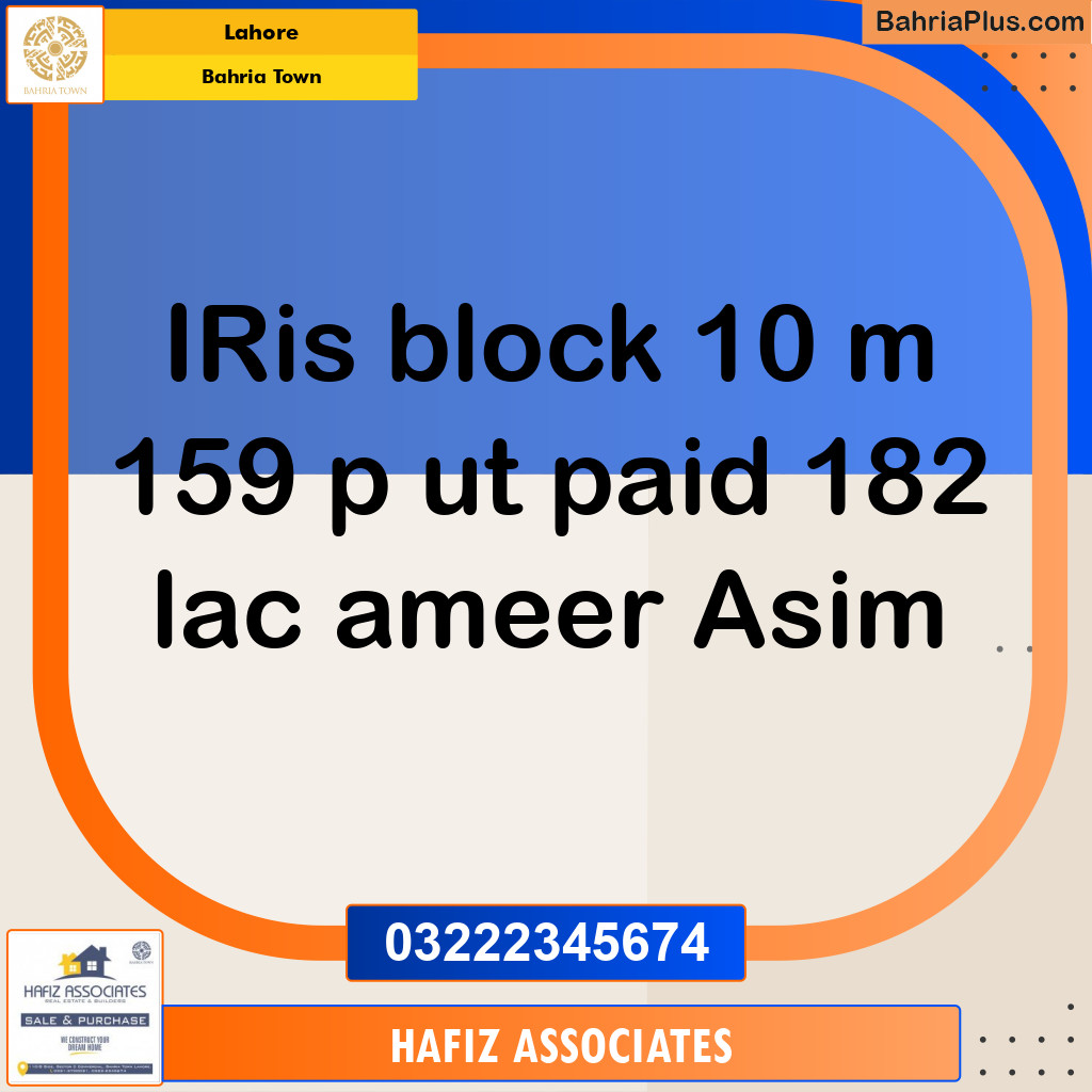 Residential Plot for Sale in Bahria Town, Lahore - (BP-336374)