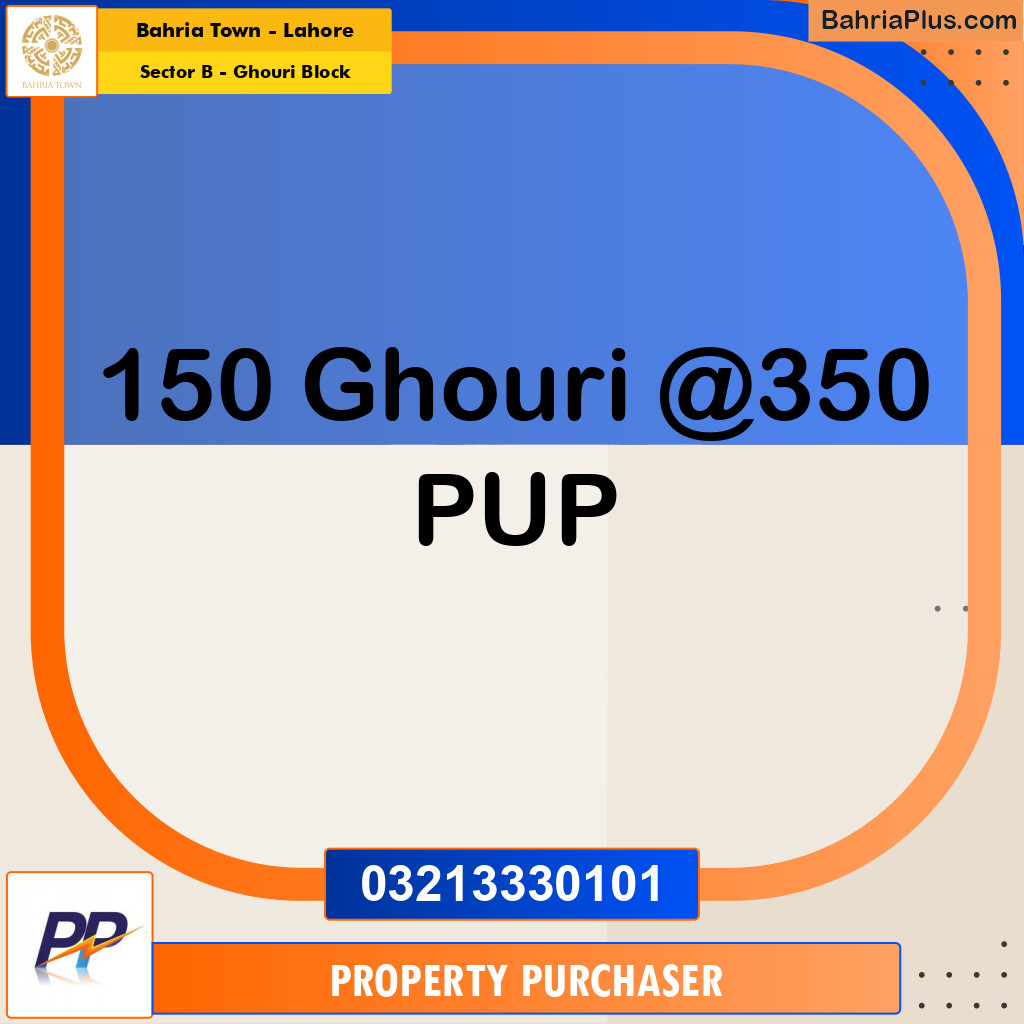 1 Kanal Residential Plot for Sale in Sector B - Ghouri Block -  Bahria Town, Lahore - (BP-336516)