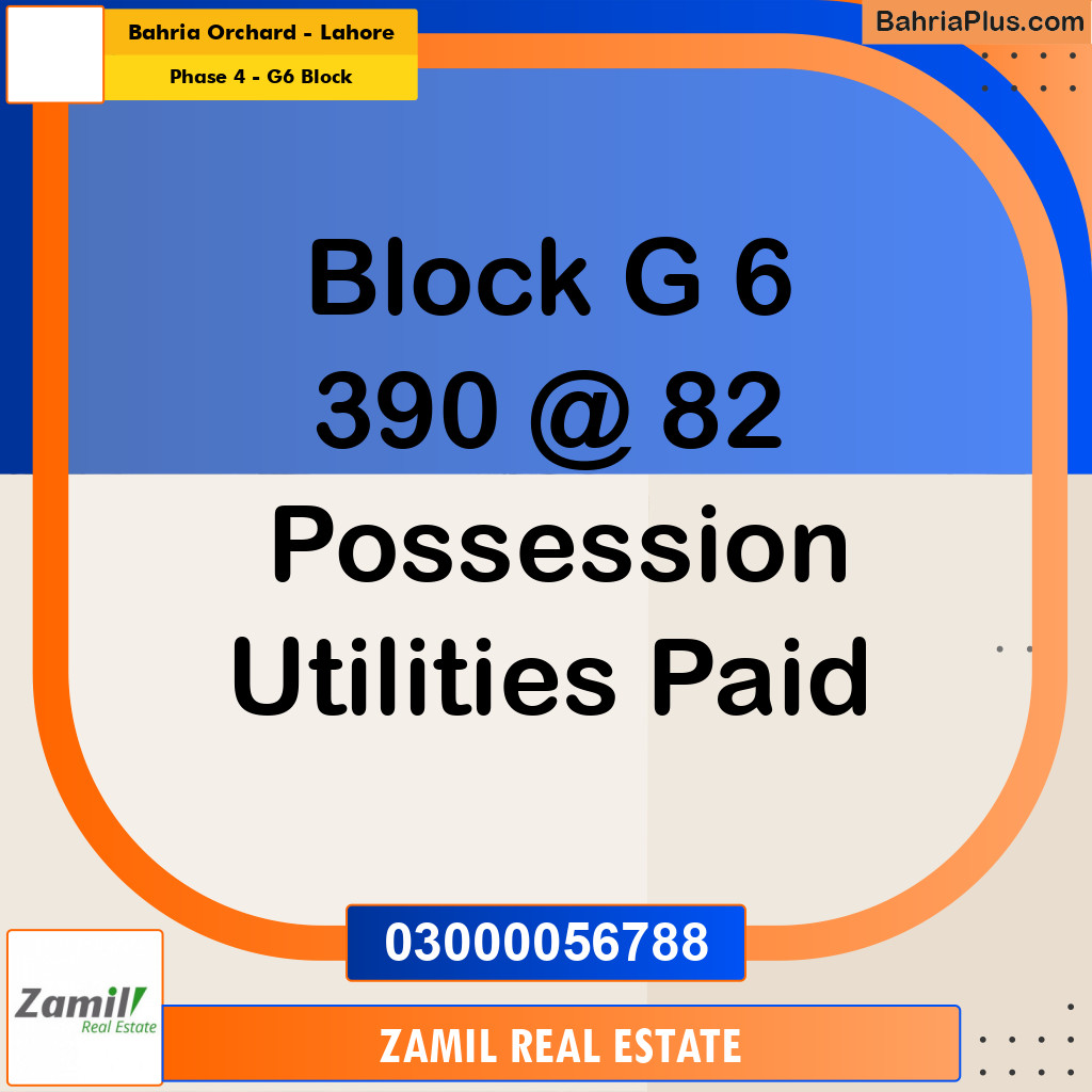 10 Marla Residential Plot for Sale in Phase 4 - G6 Block -  Bahria Orchard, Lahore - (BP-336823)