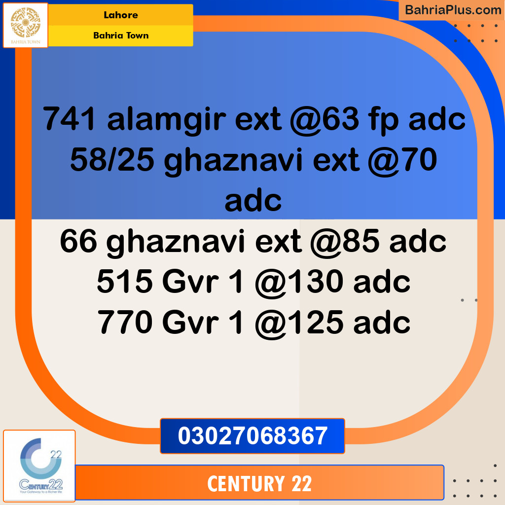 Residential Plot for Sale in Bahria Town, Lahore - (BP-336963)