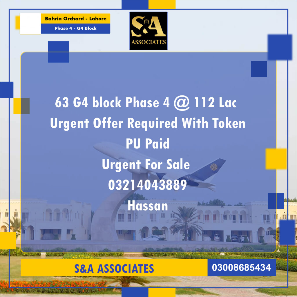 10 Marla Residential Plot for Sale in Phase 4 - G4 Block -  Bahria Orchard, Lahore - (BP-345122)