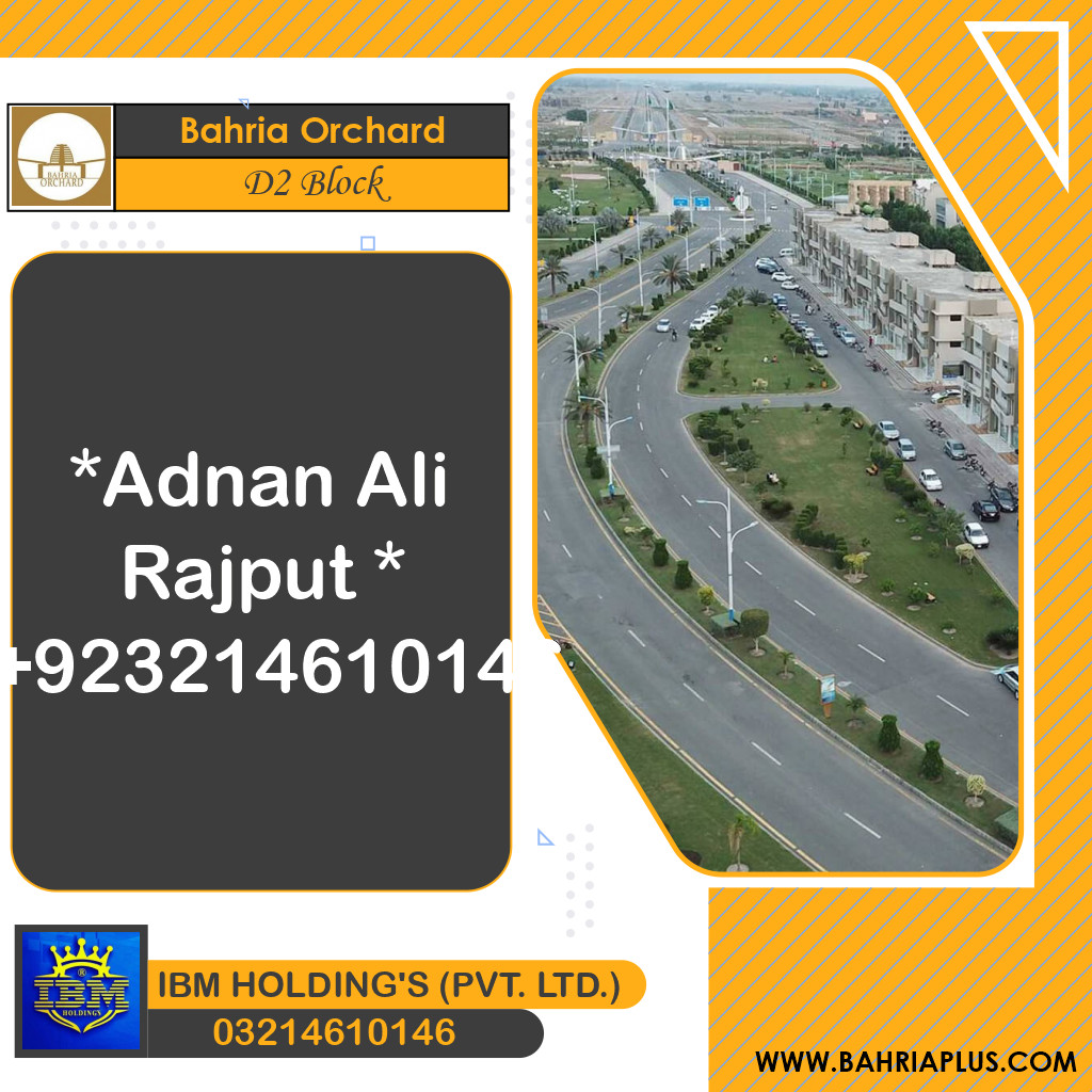 8 Marla Residential Plot for Sale in Phase 2 - D2 Block -  Bahria Orchard, Lahore - (BP-346586)