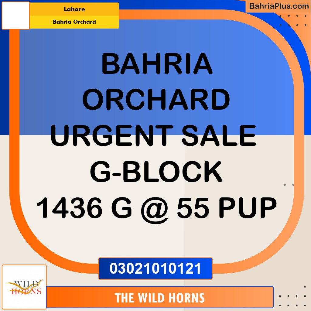 Residential Plot for Sale in Bahria Orchard, Lahore - (BP-346724)