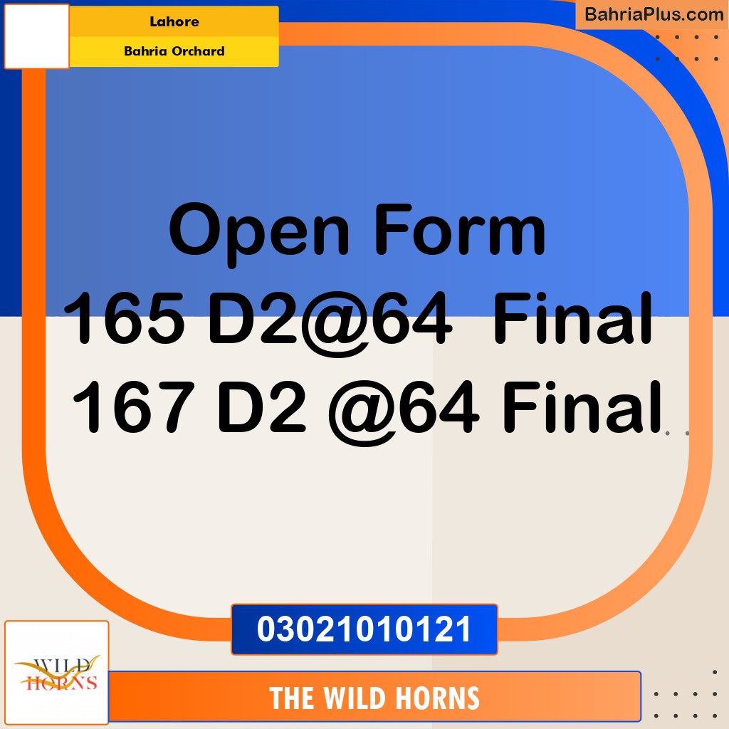 Residential Plot for Sale in Bahria Orchard, Lahore - (BP-346725)