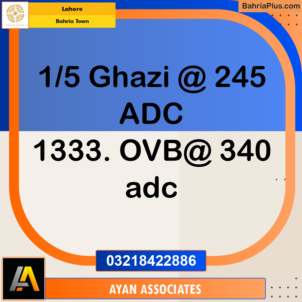 1 Kanal Residential Plot for Sale in Bahria Town, Lahore - (BP-346965)