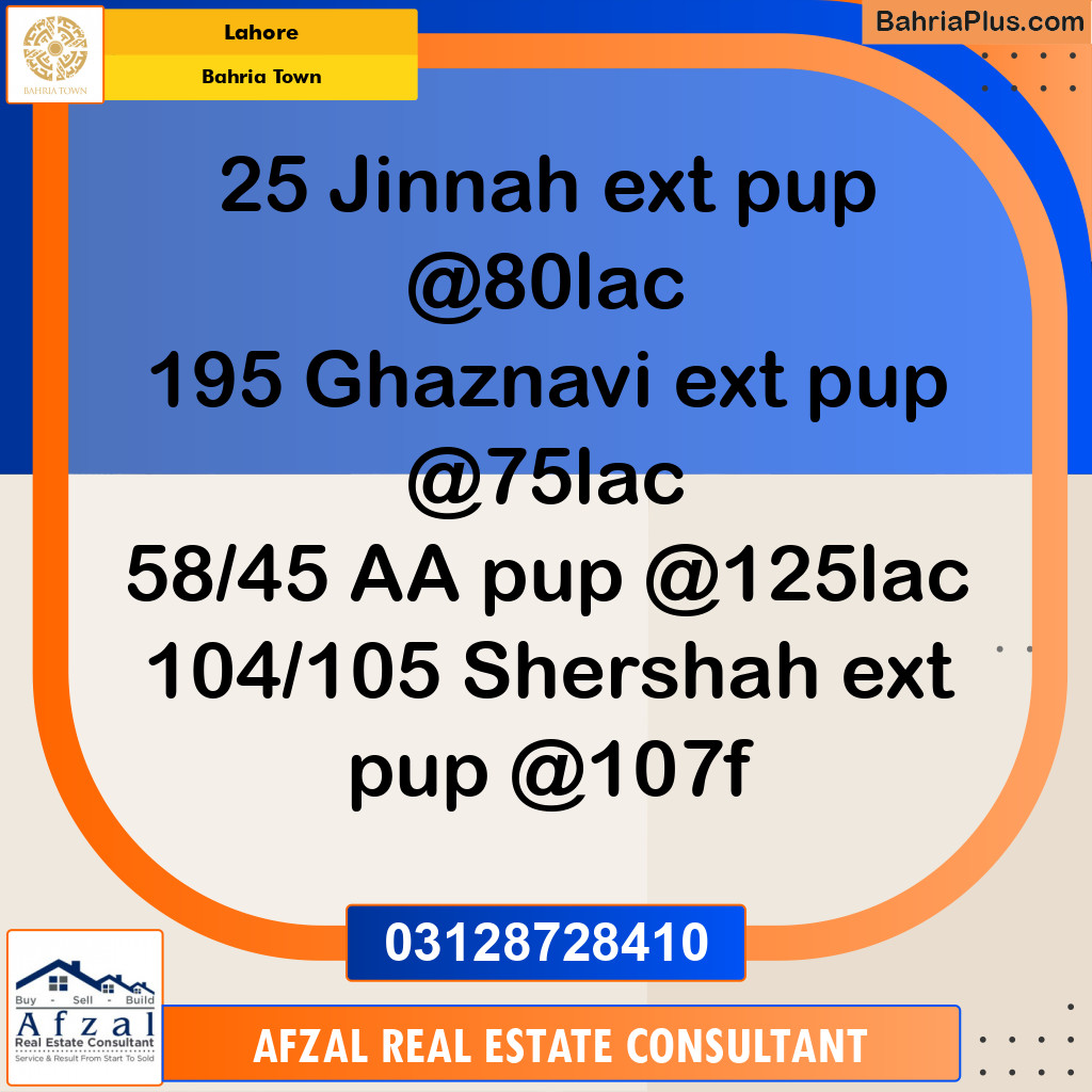 Residential Plot for Sale in Bahria Town, Lahore - (BP-347147)