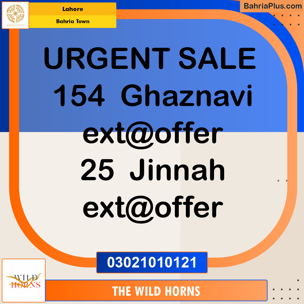 Residential Plot for Sale in Bahria Town, Lahore - (BP-347225)