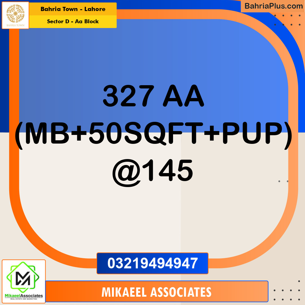 5 Marla Residential Plot for Sale in Sector D - AA Block -  Bahria Town, Lahore - (BP-347285)