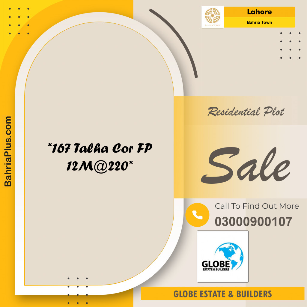 Residential Plot for Sale in Bahria Town, Lahore - (BP-347378)