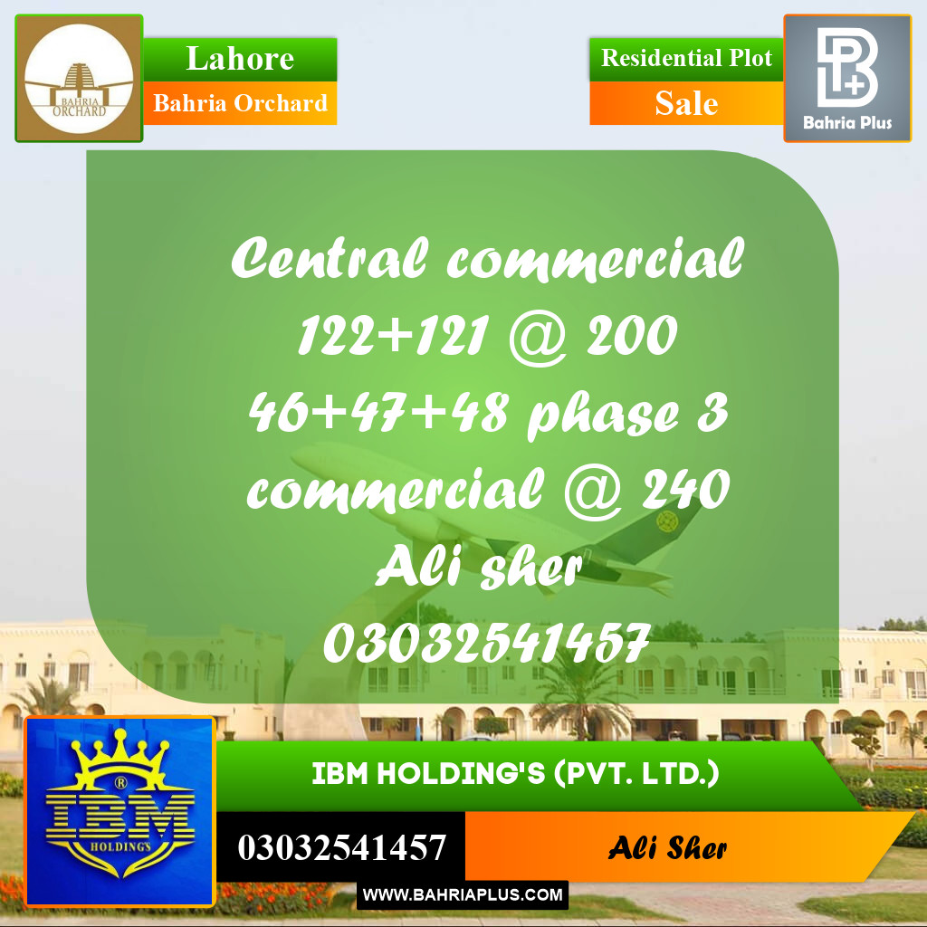 4 Marla Residential Plot for Sale in Bahria Orchard, Lahore - (BP-347388)