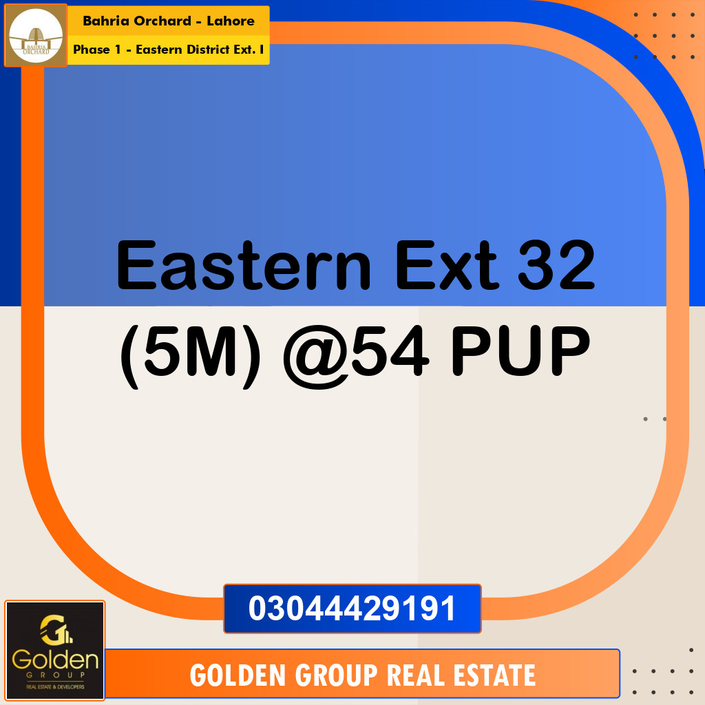 5 Marla Residential Plot for Sale in Phase 1 - Eastern District Ext. I -  Bahria Orchard, Lahore - (BP-347475)