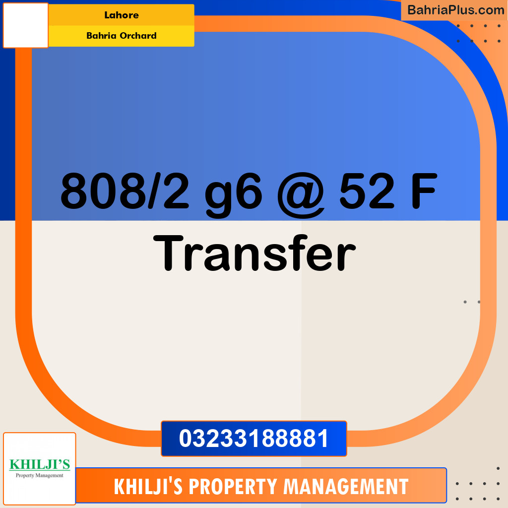 Residential Plot for Sale in Bahria Orchard, Lahore - (BP-347579)