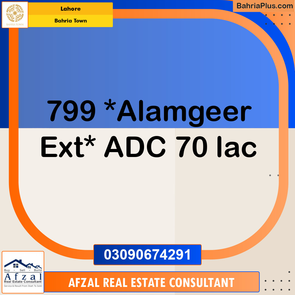 Residential Plot for Sale in Bahria Town, Lahore - (BP-347619)