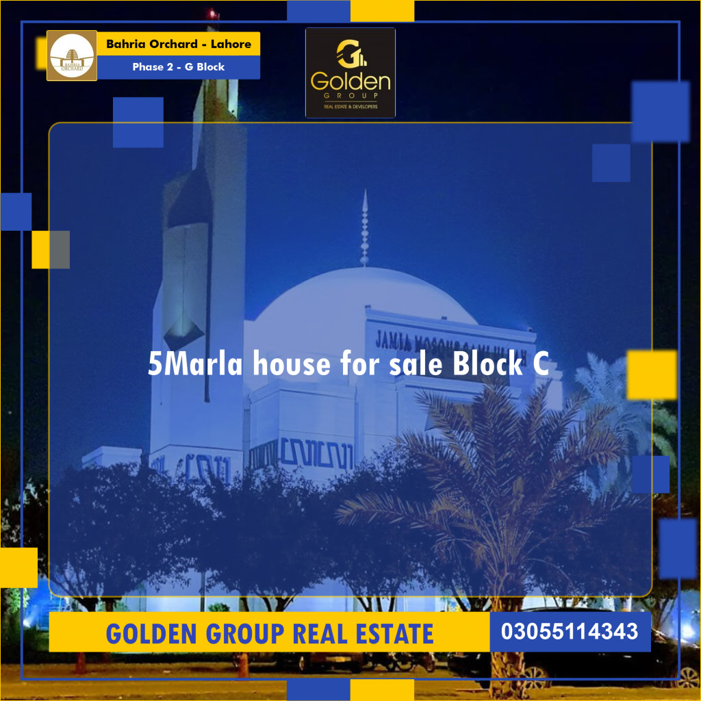 5 Marla Residential Plot for Sale in Phase 2 - G Block -  Bahria Orchard, Lahore - (BP-347644)