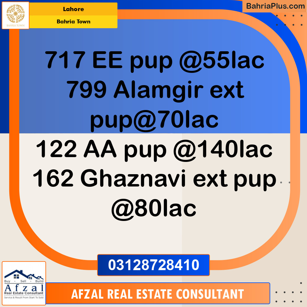Residential Plot for Sale in Bahria Town, Lahore - (BP-347750)