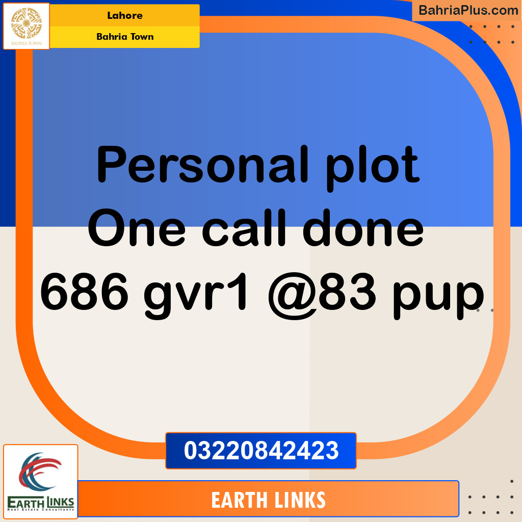 Residential Plot for Sale in Bahria Town, Lahore - (BP-347821)