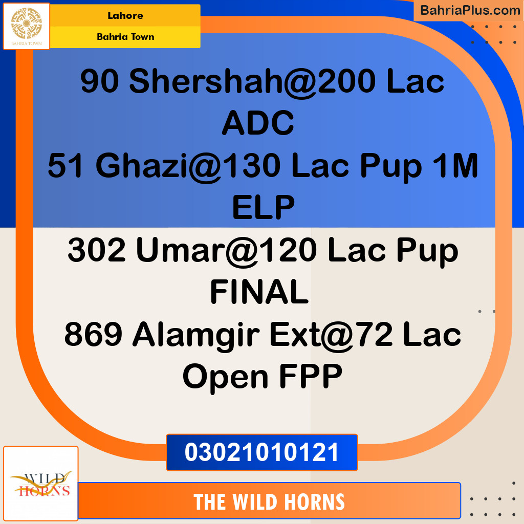 Residential Plot for Sale in Bahria Town, Lahore - (BP-347889)