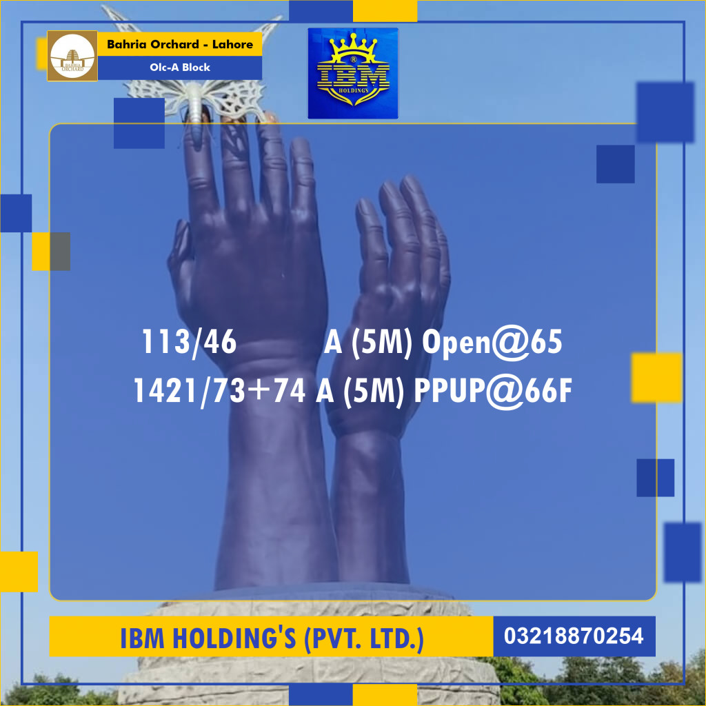 5 Marla Residential Plot for Sale in OLC-A Block -  Bahria Orchard, Lahore - (BP-348058)