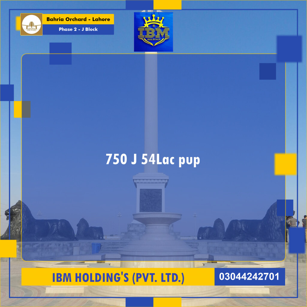 8 Marla Residential Plot for Sale in Phase 2 - J Block -  Bahria Orchard, Lahore - (BP-348083)